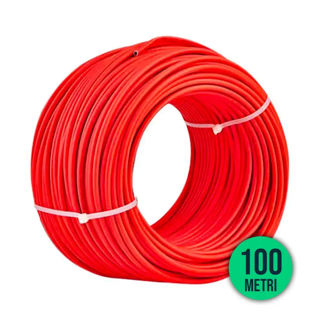 PV Cable 10mm² Red For Solar Panel 100meters