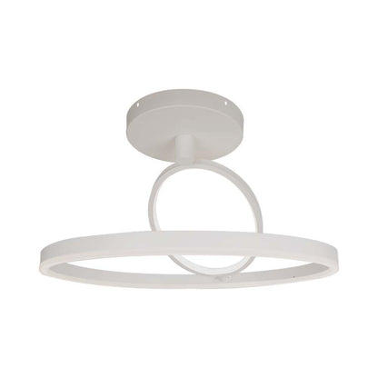 37W LED Designer Ceiling Light White 500*200MM Double Round 4000K