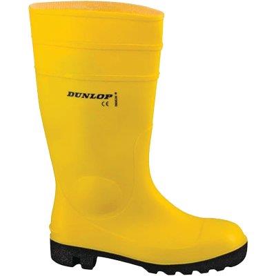 STIVALE PVC ANTINFORTUNIO WORK-ITS DUNLOP - GIALLO S5 44