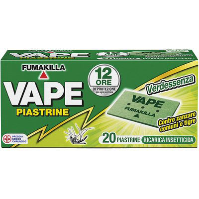 PIASTRINA ZANZARE COMUNI E TIGRE VAPE - CF=PZ 20