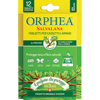 ANTITARME SALVALANA FOGLIETTI ORPHEA - LEGNO DI CEDRO CF=PZ 12