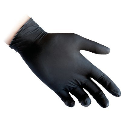 GUANTO NITRILE MONOUSO NERO 78 REFLEXX - GR 4 AQL 1,5 SENZA POLVERE CF=PZ 100 S