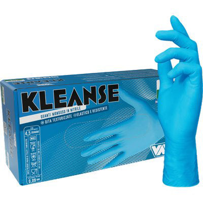GUANTO NITRILE MONOUSO BLU KLEANSE MED - GR 4,5 AQL 1,5 SENZA POLVERE CF=PZ 100 M