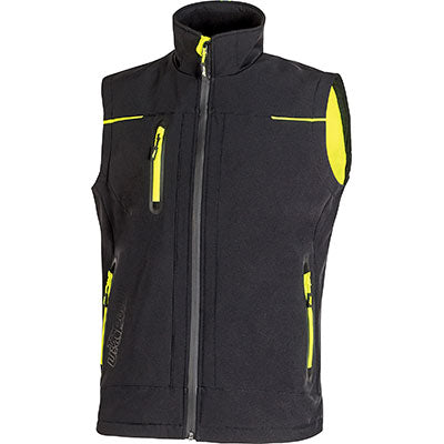 GILET SOFT SHELL UNIVERSE U-POWER - BLACK CARBON M