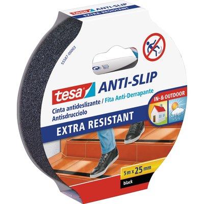 NASTRO ANTISDRUCCIOLO ADESIVO 55587 TESA - NERO H.MM 25 MT 5