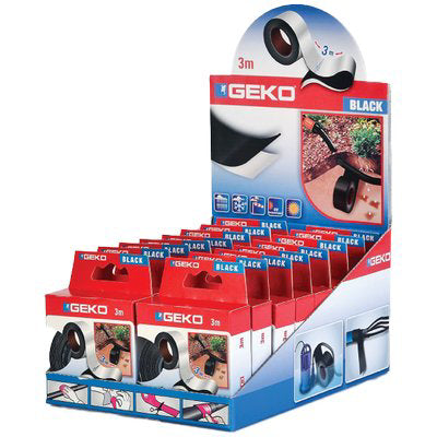 NASTRO AUTOAGGLOMERANTE GEKO BLACK - NERO MM 25 ML 3 SP MM 0,75