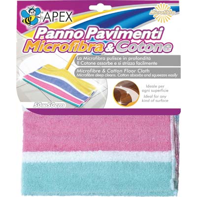 STROFINACCIO PAVIMENTO COTONE + MICROFIBRA APEX - CM 50X50