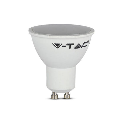 LED Spotlight 4.5W GU10 White Plastic Milky Cover 4000K