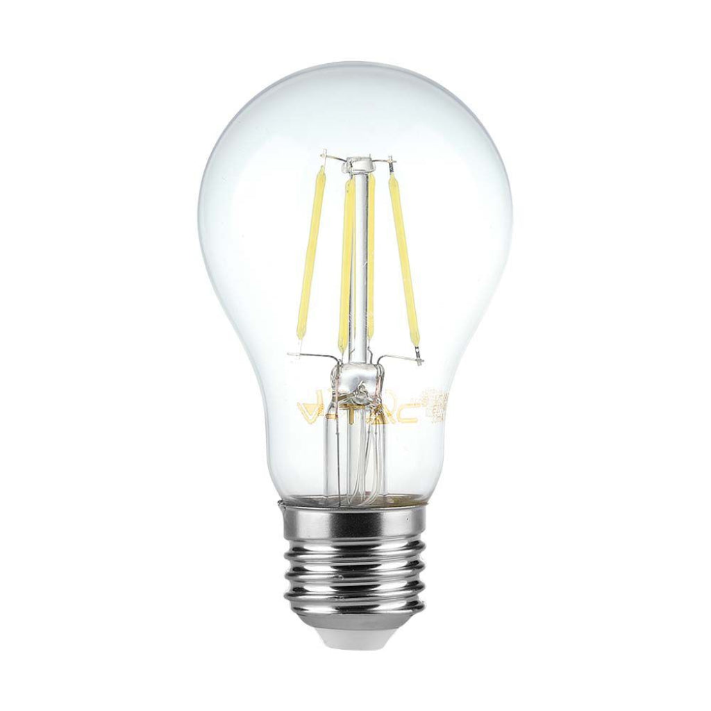 8W A60 LED Filament Bulb 3000K E27 Dimmable