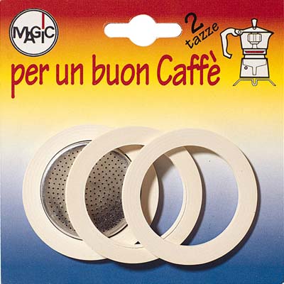 GUARNIZIONE + FILTRO MOKA - TAZZE 2 CF=PZ 3+1 FILTRO