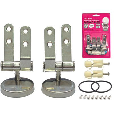 CERNIERE SEDILE WC SFILABILE - ACCIAIO INOX