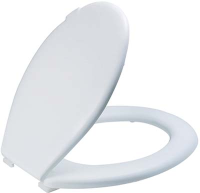 SEDILE WC EVEREST SANIPLAST - TERMOPLASTICA BIANCO CM 37,3X46,7