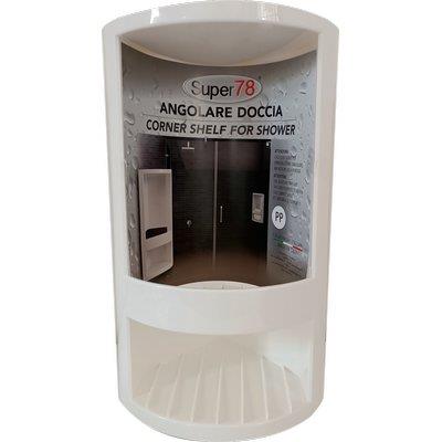 PORTASAPONE ANGOLARE - MOPLEN BIANCO CM 14X14 H=CM 33.5