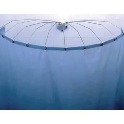 REGGITENDA AD OMBRELLO X DOCCIA - INOX ASTE 8 180°