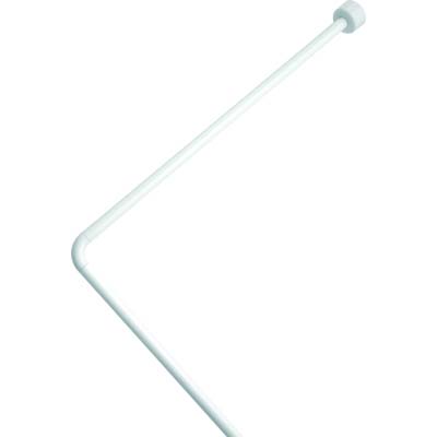 TUBO REGGITENDA ANGOLARE X DOCCIA - ALLUMINIO BIANCO MM 25 CM 80X170