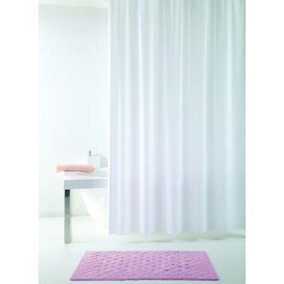TENDA DOCCIA TEVERE - IN VINILE + ANELLI CM 180X200
