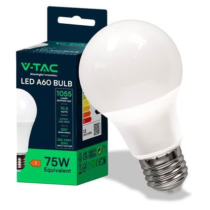 LED Bulb 10.5W E27 A60 Thermoplastic 4000K