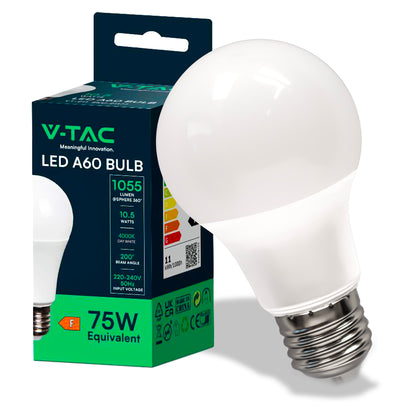 LED Bulb 10.5W E27 A60 Thermoplastic 6500K
