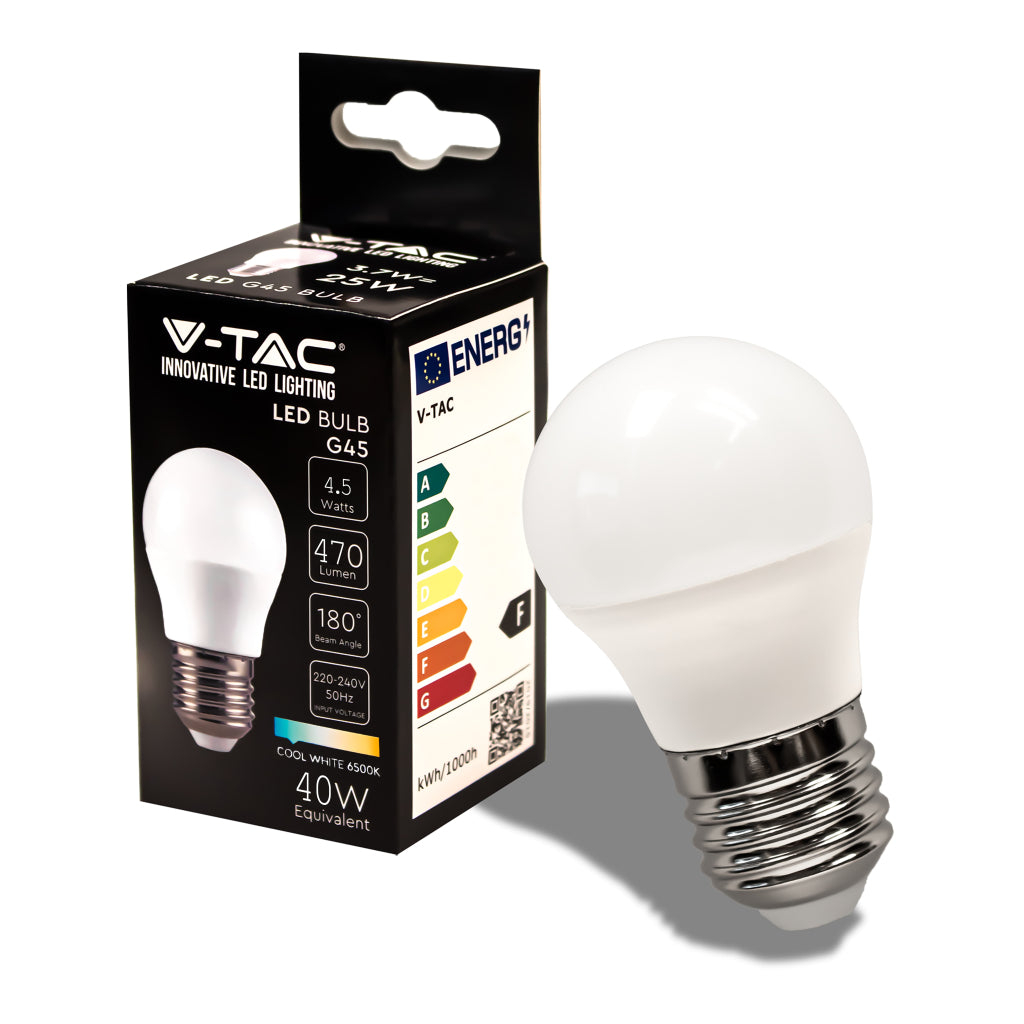 LED Bulb 4.5W E27 G45 6500K