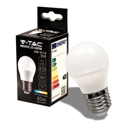LED Bulb 4.5W E27 G45 6500K