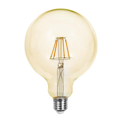12W G125 LED Filament Bulb Amber Cover with 2200K E27