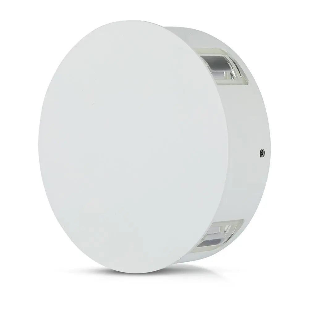4W LED Wall Light Black Body Round 4000K IP65