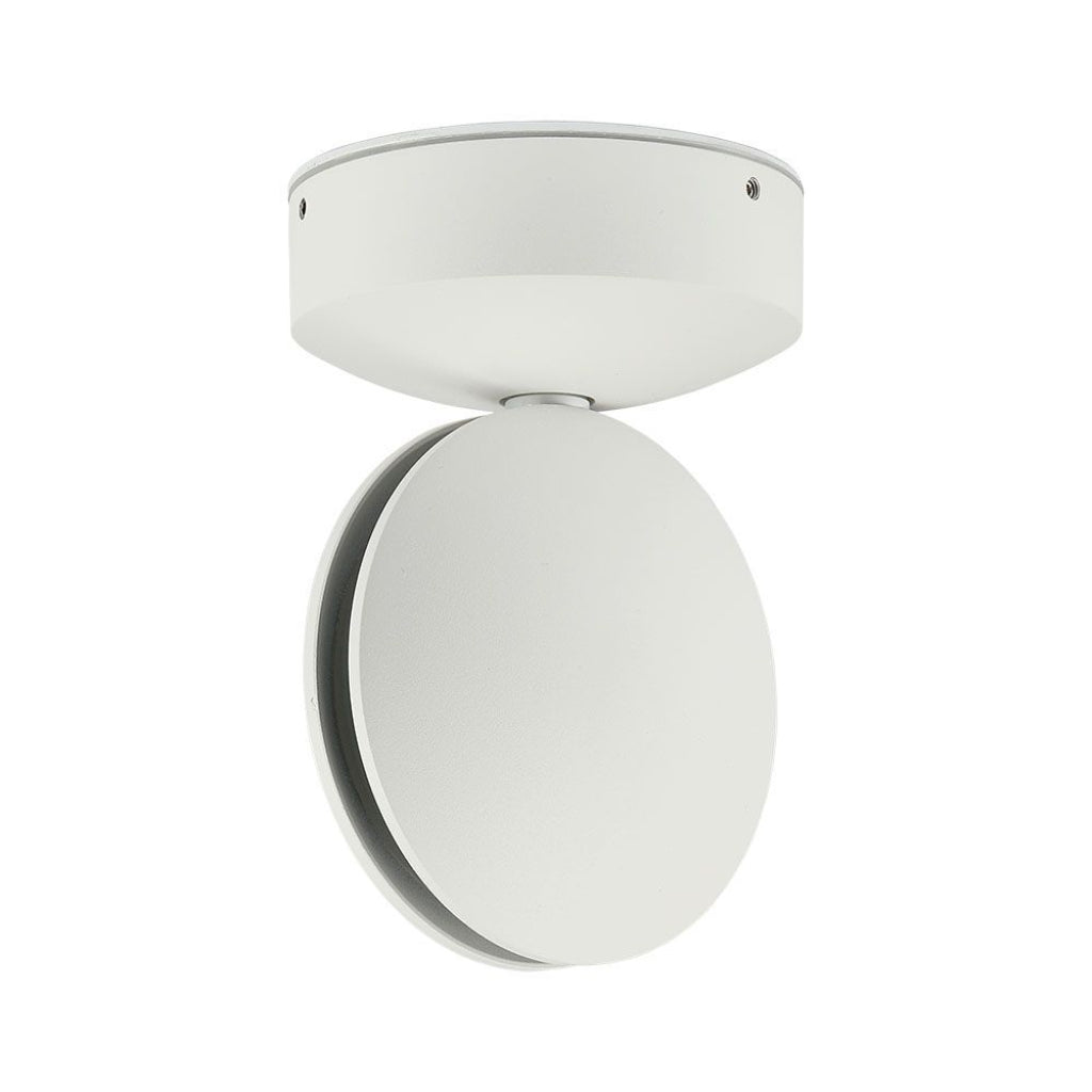 6W LED Wall Light White Body 3000K IP65