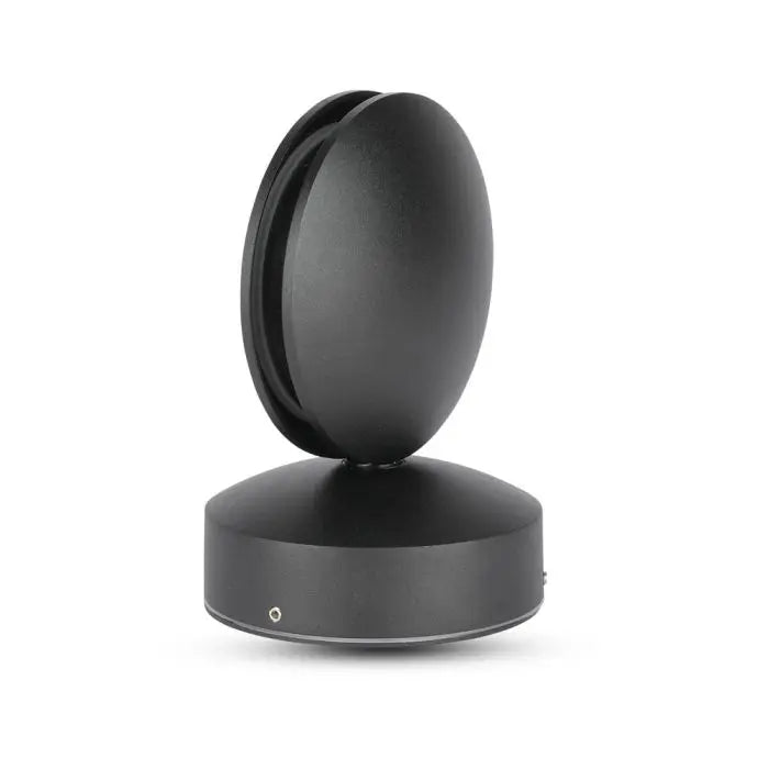 7W LED Wall Light Black Body 6500K IP65
