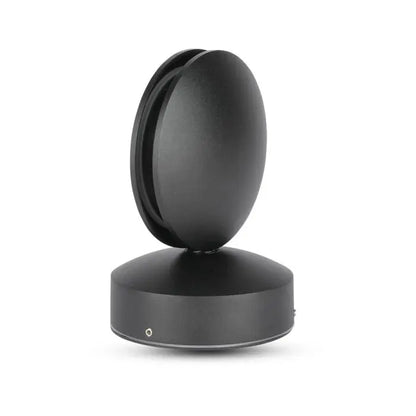7W LED Wall Light Black Body 6500K IP65