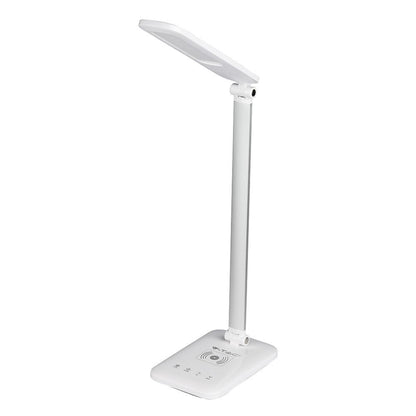7W Led Table Lamp With Wireless Charger 3In 1-White