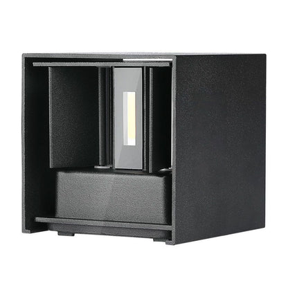 11W LED Wall Lamp with Bridgelux Chip Black 4000K Square