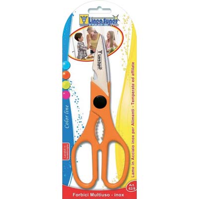FORBICE CUCINA MULTIUSO SUPER DE LUCA - ACCIAIO/PLT CM 22-8,5"