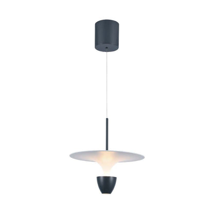 9W LED Designer Hanging Lamp (30*300*1370MM) White+Crey Body 3000K Adjustable Height