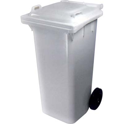 BIDONE IMMONDIZIA GREEN 120 + RUOTE ICS - BIANCO LT 120 CM 55X50 H.CM 94