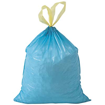 SACCO IMMONDIZIA CASA + MANIGLIE - AZZURRO CM 55X65 CF=PZ 15