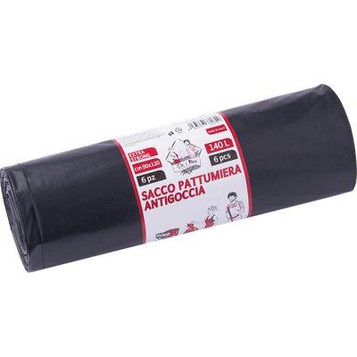 SACCO IMMONDIZIA INDUSTRIALE NERO ELEPACKING - CM  90X120 MY 80 CF=PZ 6