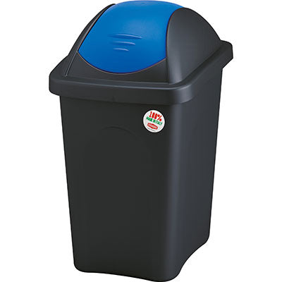 BIDONE IMMONDIZIA MULTIPAT STEFANPLAST - BLU LT 60 CM 39X39 H.CM 68