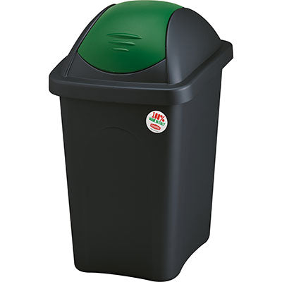 BIDONE IMMONDIZIA MULTIPAT STEFANPLAST - VERDE LT 60 CM 39X39 H.CM 68