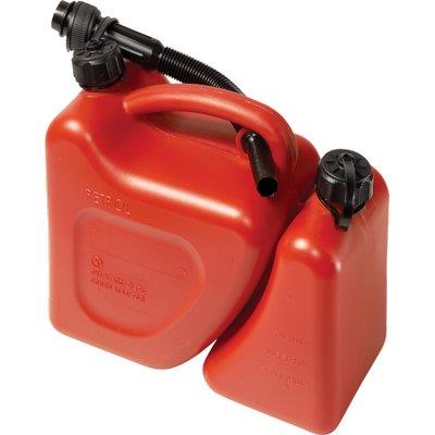 TANICA CARBURANTE DOPPIO USO - PP ROSSO LT 5+2