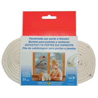 PARAFREDDO GEKO STRIP PROFILO P - GOMMA EPDM ESPANSA BIANCO MT 6