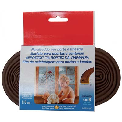 PARAFREDDO GEKO STRIP PROFILO P - GOMMA EPDM ESPANSA MARRONE MT 6
