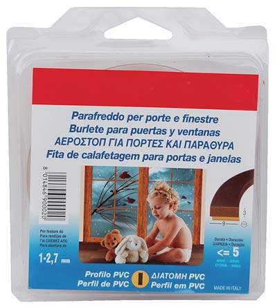 PARAFREDDO GEKO FLEX PROFILO I - PVC ESPANSO MARRONE H.MM 9 MT 6