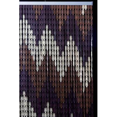 TENDINA PRONTA ZIG ZAG - A PIASTRINE PLASTICA CM 120 H.CM 230