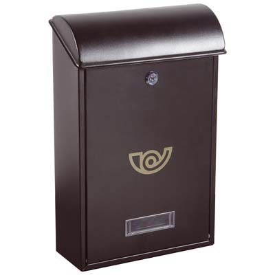 CASSETTA POSTA VILLA ALUBOX - ACCIAIO VERN ANTRACITE MM 250X100 H.MM 400