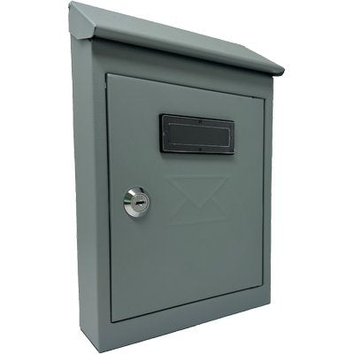 CASSETTA POSTA TRADIZIONE + CILINDRO MINI - ACCIAIO VERN GRIGIO 175X50 H 260