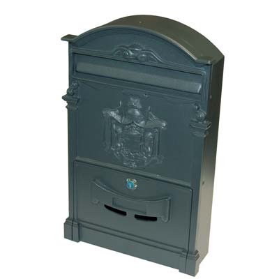 CASSETTA POSTA REGIA EFFE - ALLUMINIO PRESSOFUSO GRIGIO MM 260X90 H.MM 410