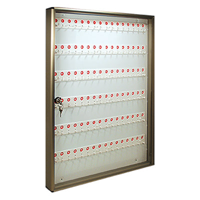 BACHECA PORTA CHIAVI ALUBOX - ALLUMINIO BRONZATO CHIAVI 96 MM 550X50 H.MM 730