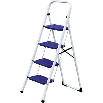 SGABELLO ALADINO DOMUS - ACCIAIO VERNICIATO GRADINI 4 H.MM 900