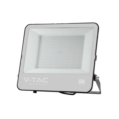 200W LED Floodlight SMD SAMSUNG CHIP 1m Wire Black Body Grey Frosted Glass 6500K