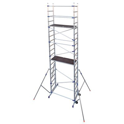 ALZATA CLAC X TRABATTELLO CLIC FACAL - ALLUMINIO CM 143X51 H. CM 210